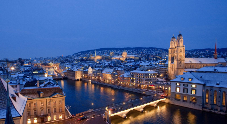 The bright blues, yellows and greens in Chagall’s Fraumunster windows complete a first class trip to Zurich.  - IFlyFirstClass