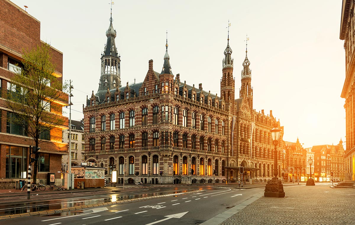 Snag deals on business class flights to Amsterdam to revel in the activity and architecture of Dam Square. Snag deals on business class flights to Amsterdam to revel in the activity and architecture of Dam Square. - IFlyFirstClass